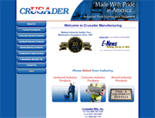 Tablet Screenshot of crusadermfg.com